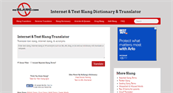 Desktop Screenshot of noslang.com