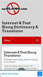 Mobile Screenshot of noslang.com